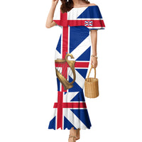 Commonwealth Of England Flag Golden Harp Mermaid Dress Historical British Heritage