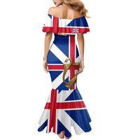 Commonwealth Of England Flag Golden Harp Mermaid Dress Historical British Heritage