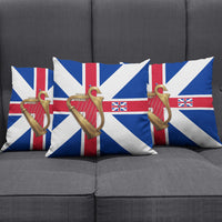 Commonwealth Of England Flag Golden Harp Pillow Cover Historical British Heritage