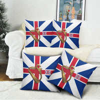 Commonwealth Of England Flag Golden Harp Pillow Cover Historical British Heritage