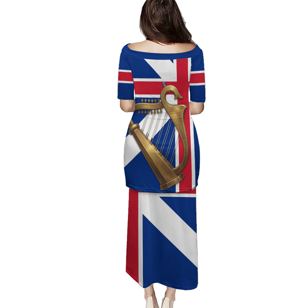 Commonwealth Of England Flag Golden Harp Puletasi Historical British Heritage