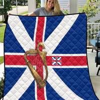 Commonwealth Of England Flag Golden Harp Quilt Historical British Heritage