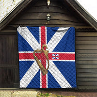 Commonwealth Of England Flag Golden Harp Quilt Historical British Heritage