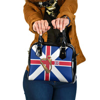 Commonwealth Of England Flag Golden Harp Shoulder Handbag Historical British Heritage