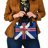 Commonwealth Of England Flag Golden Harp Shoulder Handbag Historical British Heritage