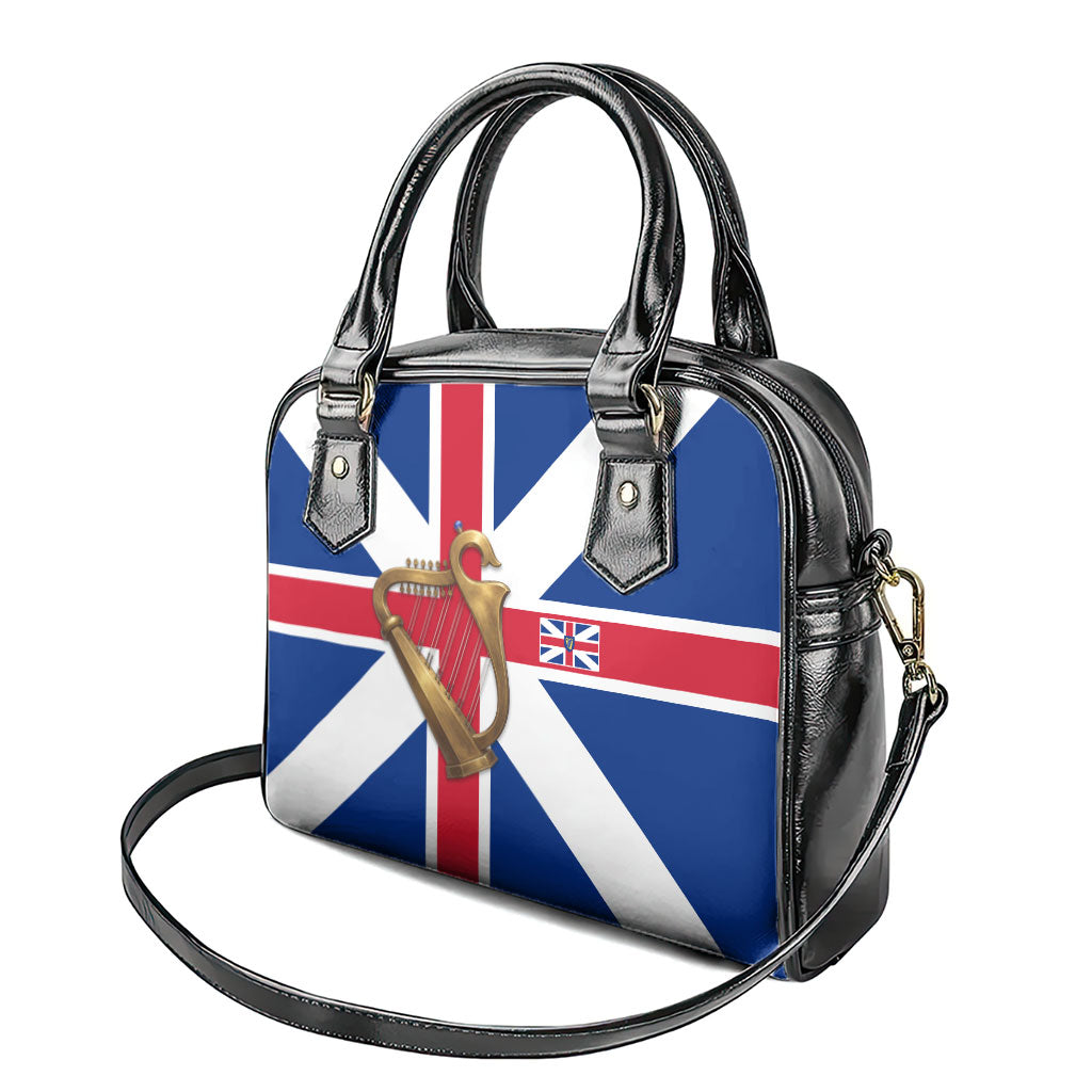 Commonwealth Of England Flag Golden Harp Shoulder Handbag Historical British Heritage