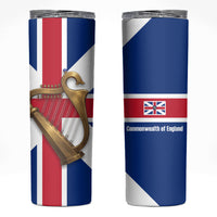 Commonwealth Of England Flag Golden Harp Skinny Tumbler Historical British Heritage