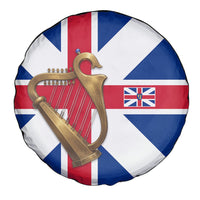 Commonwealth Of England Flag Golden Harp Spare Tire Cover Historical British Heritage