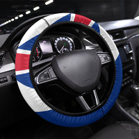 Commonwealth Of England Flag Golden Harp Steering Wheel Cover Historical British Heritage