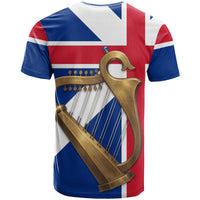 Commonwealth Of England Flag Golden Harp T Shirt Historical British Heritage