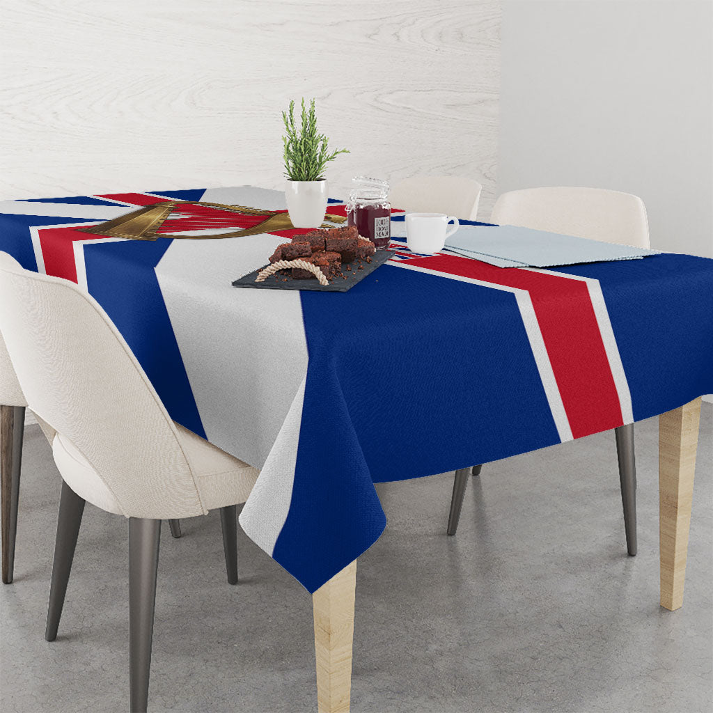 Commonwealth Of England Flag Golden Harp Tablecloth Historical British Heritage