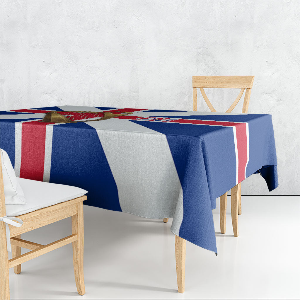Commonwealth Of England Flag Golden Harp Tablecloth Historical British Heritage