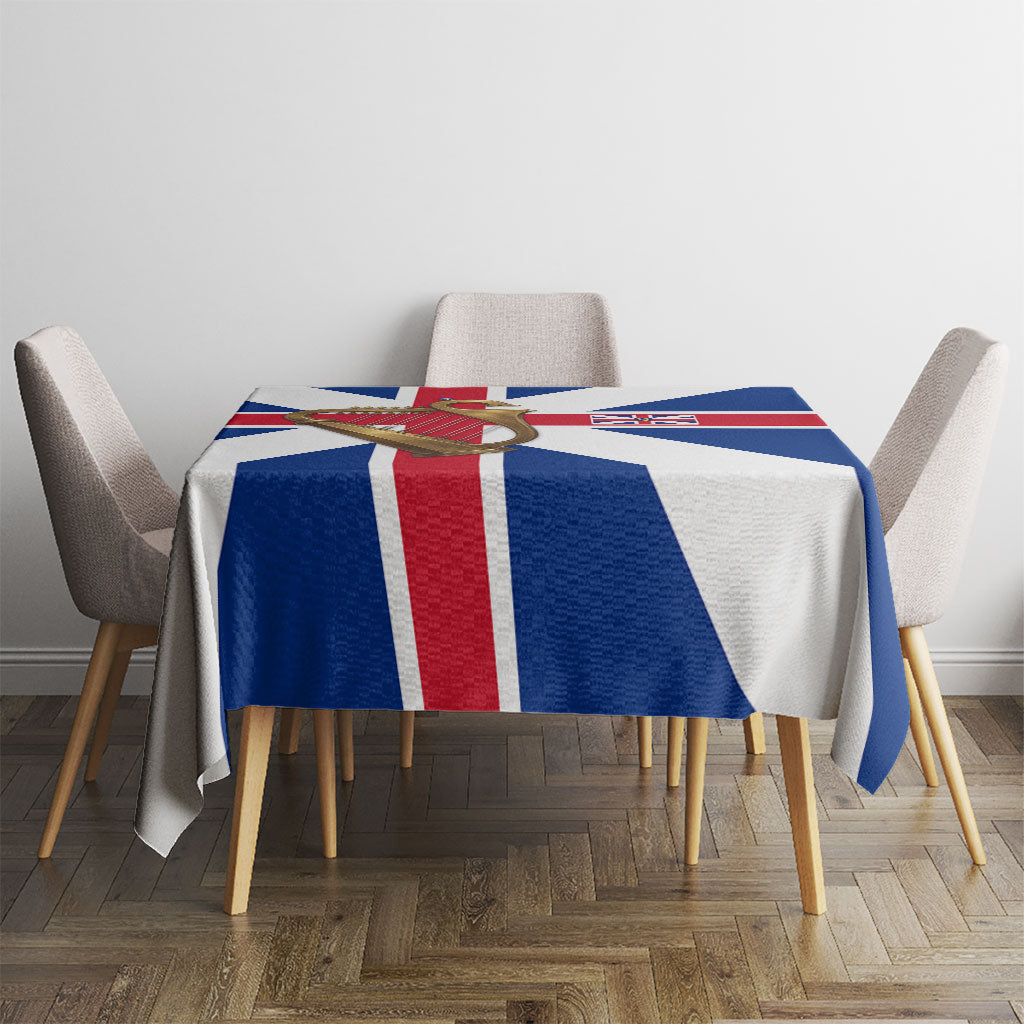 Commonwealth Of England Flag Golden Harp Tablecloth Historical British Heritage