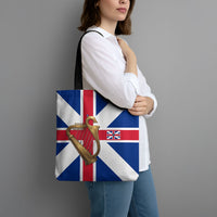 Commonwealth Of England Flag Golden Harp Tote Bag Historical British Heritage