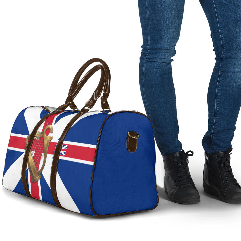 Commonwealth Of England Flag Golden Harp Travel Bag Historical British Heritage