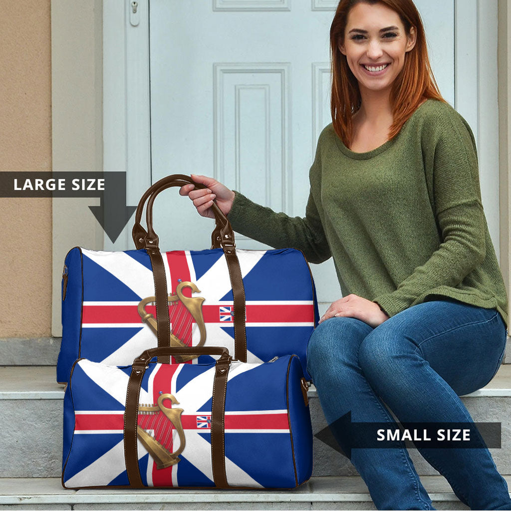 Commonwealth Of England Flag Golden Harp Travel Bag Historical British Heritage