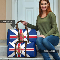Commonwealth Of England Flag Golden Harp Travel Bag Historical British Heritage