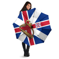 Commonwealth Of England Flag Golden Harp Umbrella Historical British Heritage