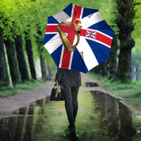 Commonwealth Of England Flag Golden Harp Umbrella Historical British Heritage