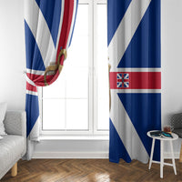 Commonwealth Of England Flag Golden Harp Window Curtain Historical British Heritage
