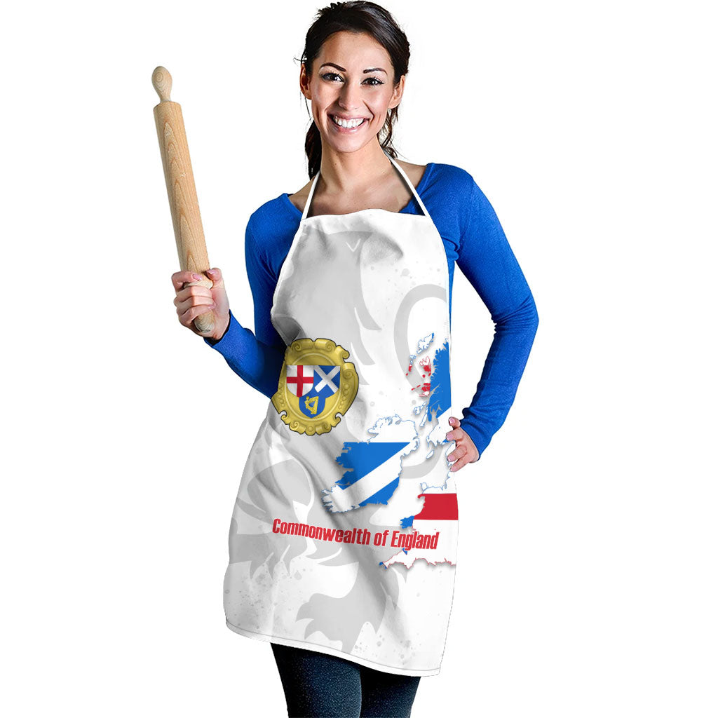 Commonwealth Of England Map Apron Historical British Isles Flag Silhouette