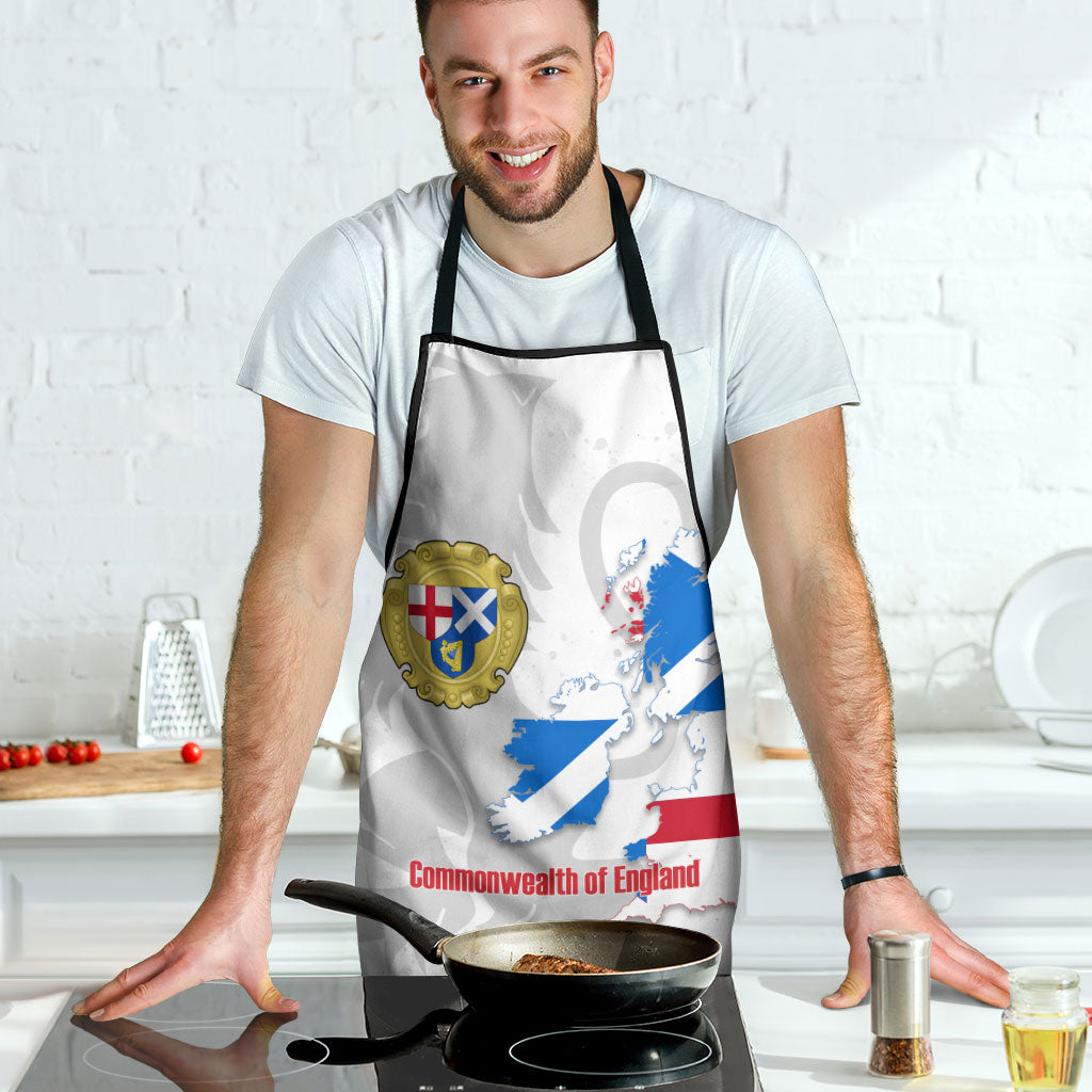 Commonwealth Of England Map Apron Historical British Isles Flag Silhouette