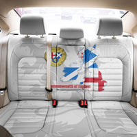 Commonwealth Of England Map Back Car Seat Cover Historical British Isles Flag Silhouette