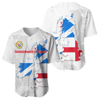 Commonwealth Of England Map Baseball Jersey Historical British Isles Flag Silhouette