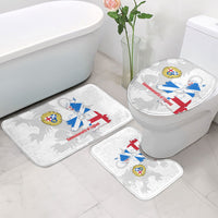 Commonwealth Of England Map Bathroom Set Historical British Isles Flag Silhouette