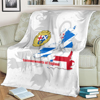 Commonwealth Of England Map Blanket Historical British Isles Flag Silhouette