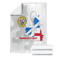 Commonwealth Of England Map Blanket Historical British Isles Flag Silhouette