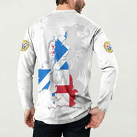 Commonwealth Of England Map Button Sweatshirt Historical British Isles Flag Silhouette