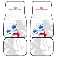 Commonwealth Of England Map Car Mats Historical British Isles Flag Silhouette