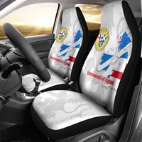 Commonwealth Of England Map Car Seat Cover Historical British Isles Flag Silhouette