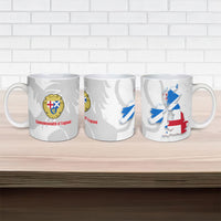Commonwealth Of England Map Ceramic Mug Historical British Isles Flag Silhouette