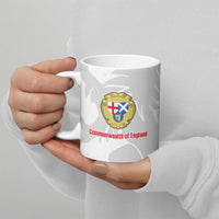 Commonwealth Of England Map Ceramic Mug Historical British Isles Flag Silhouette