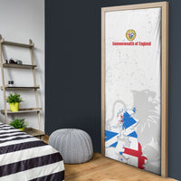 Commonwealth Of England Map Door Cover Historical British Isles Flag Silhouette