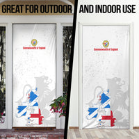 Commonwealth Of England Map Door Cover Historical British Isles Flag Silhouette