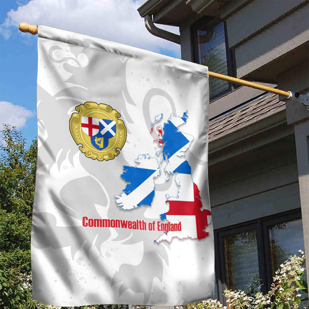 Commonwealth Of England Map Garden Flag Historical British Isles Flag Silhouette