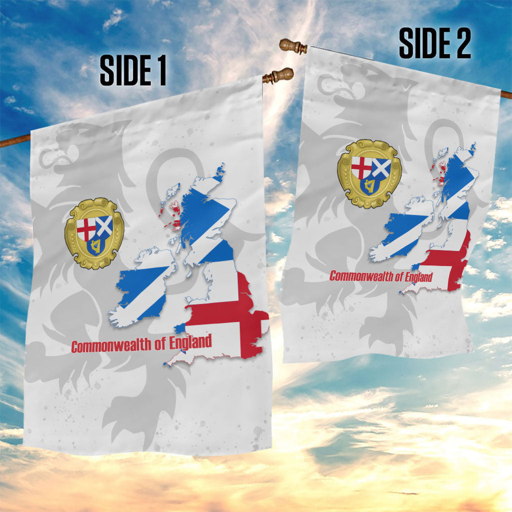 Commonwealth Of England Map Garden Flag Historical British Isles Flag Silhouette