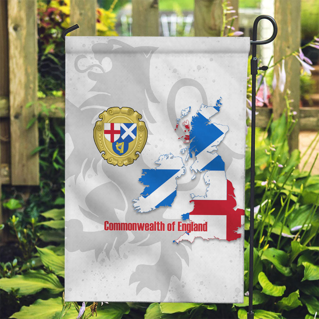 Commonwealth Of England Map Garden Flag Historical British Isles Flag Silhouette