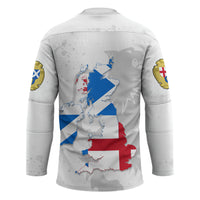 Commonwealth Of England Map Hockey Jersey Historical British Isles Flag Silhouette