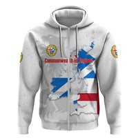 Commonwealth Of England Map Hoodie Historical British Isles Flag Silhouette