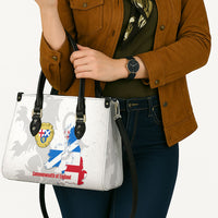 Commonwealth Of England Map Leather Bag Historical British Isles Flag Silhouette