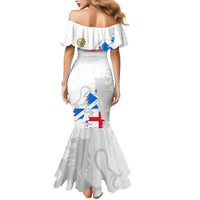 Commonwealth Of England Map Mermaid Dress Historical British Isles Flag Silhouette