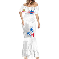 Commonwealth Of England Map Mermaid Dress Historical British Isles Flag Silhouette