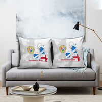 Commonwealth Of England Map Pillow Cover Historical British Isles Flag Silhouette
