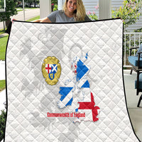 Commonwealth Of England Map Quilt Historical British Isles Flag Silhouette