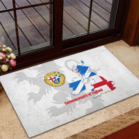 Commonwealth Of England Map Rubber Doormat Historical British Isles Flag Silhouette