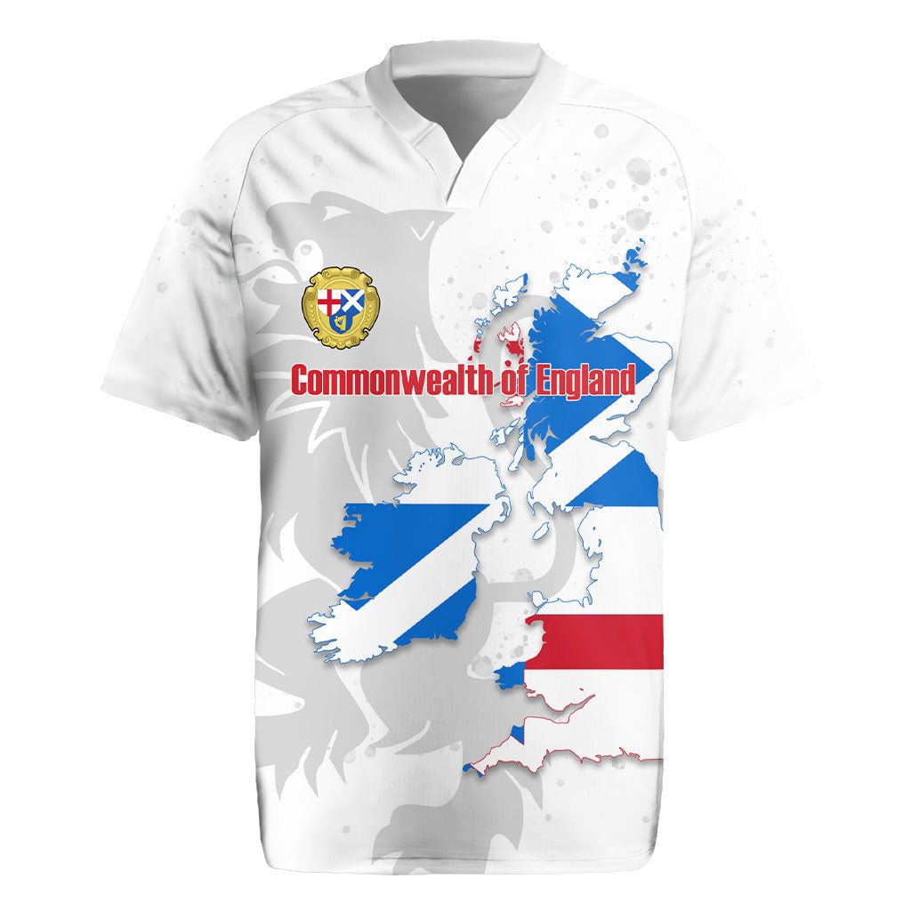 Commonwealth Of England Map Rugby Jersey Historical British Isles Flag Silhouette